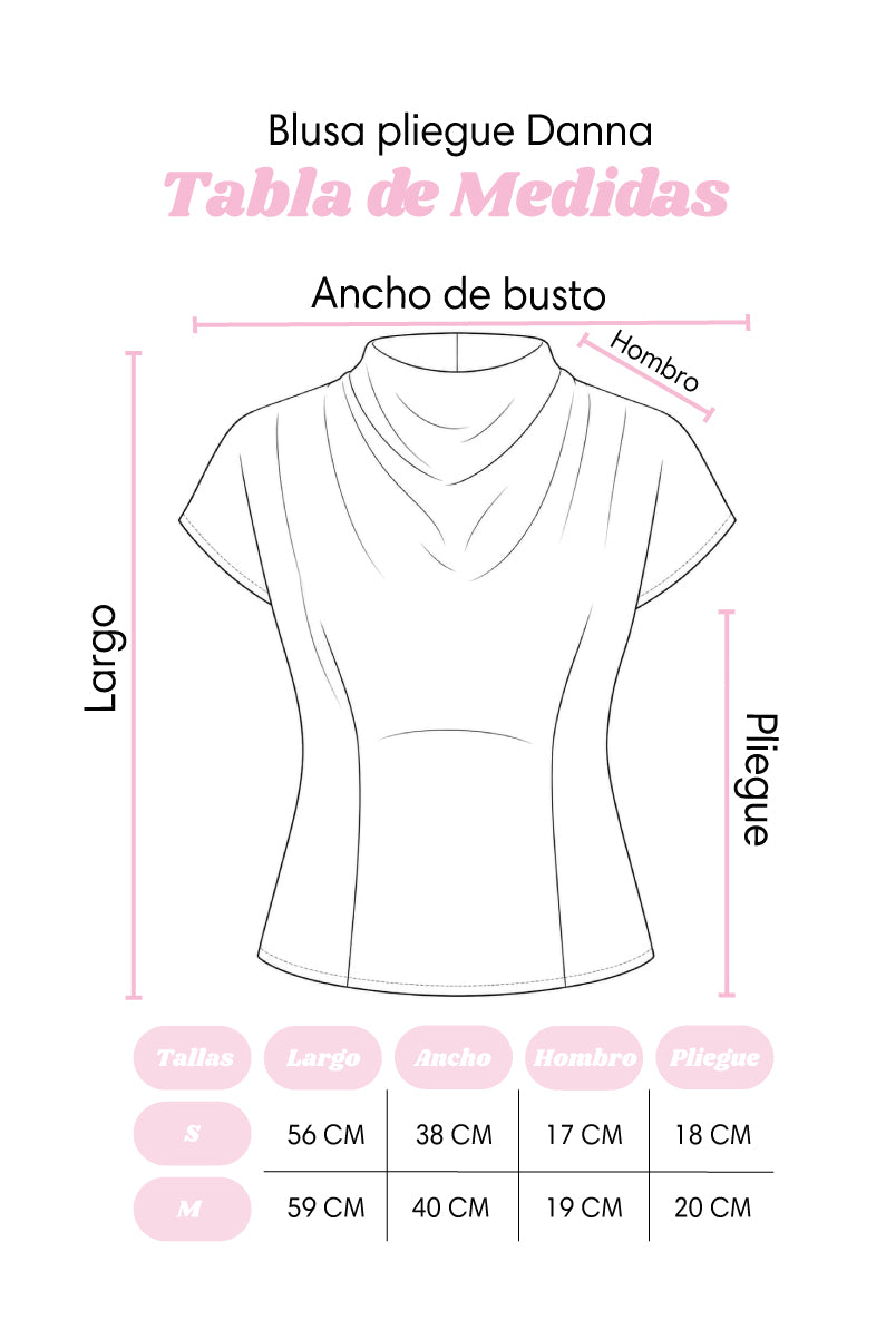 Blusa pliegue Danna