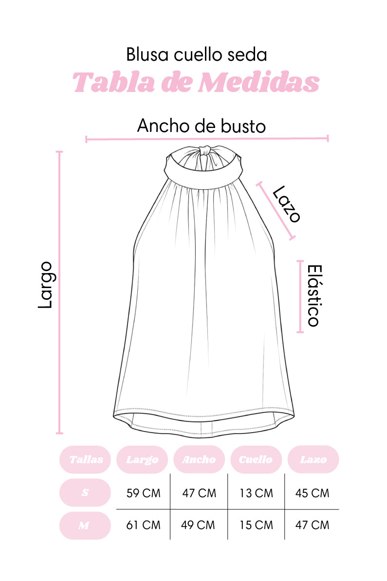 Blusa cuello seda