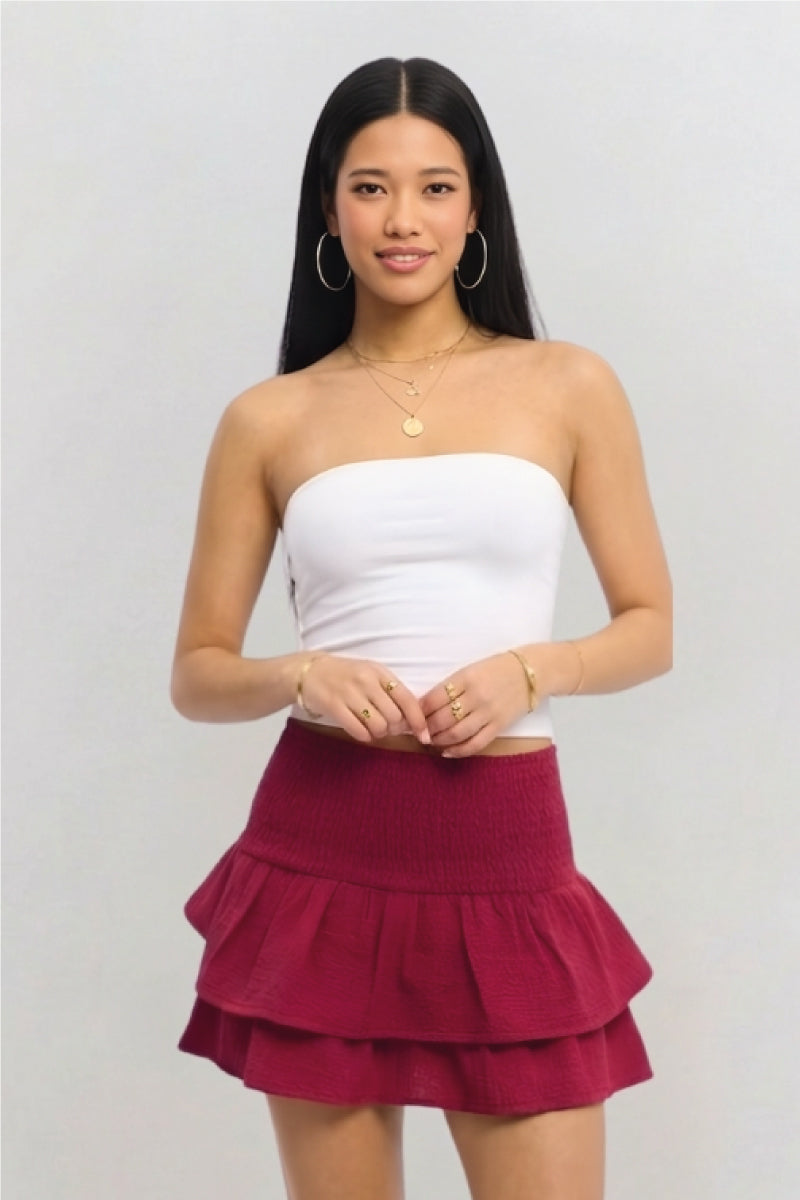 Falda short boho