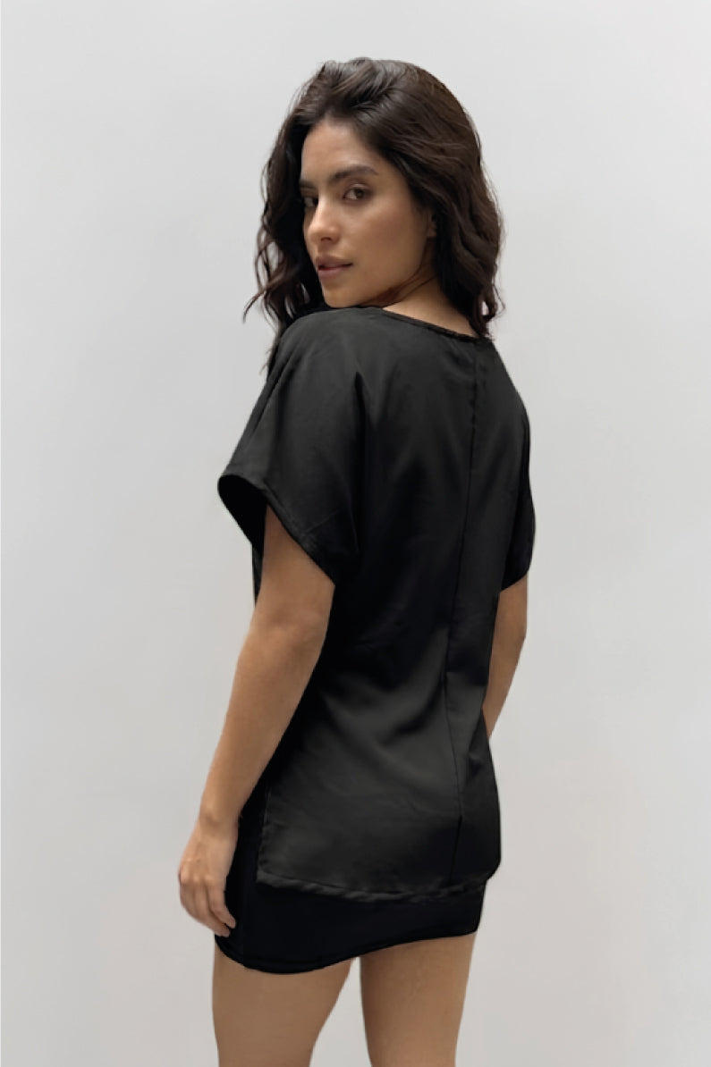 Blusa murciélago cruzado