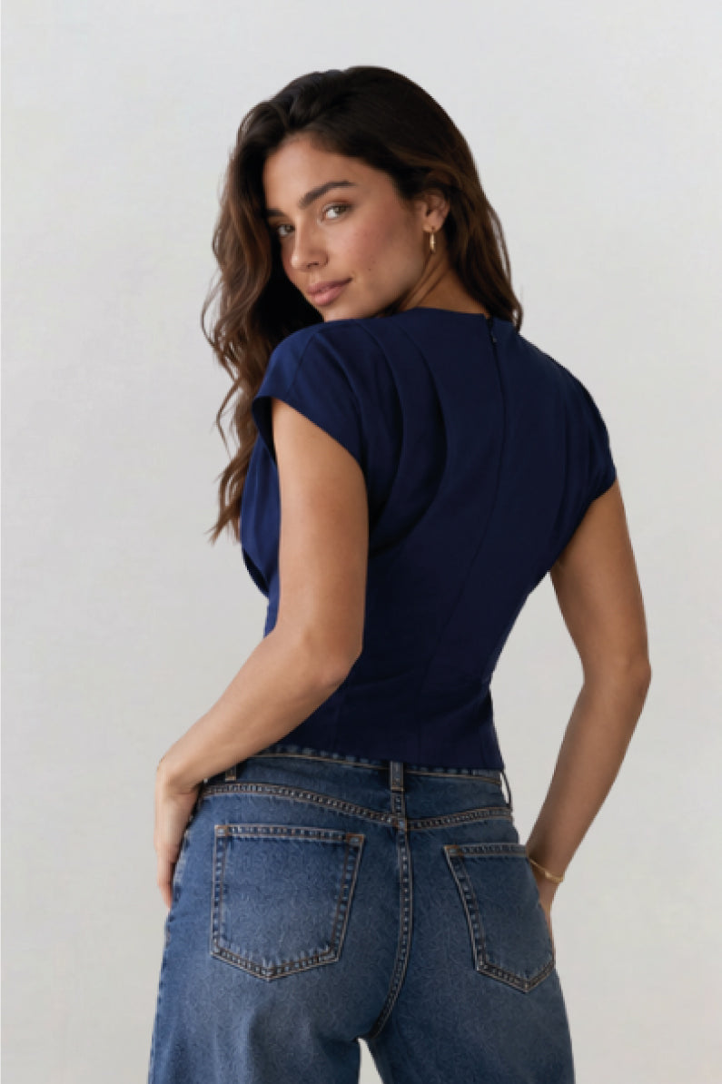 Blusa pliegue Danna