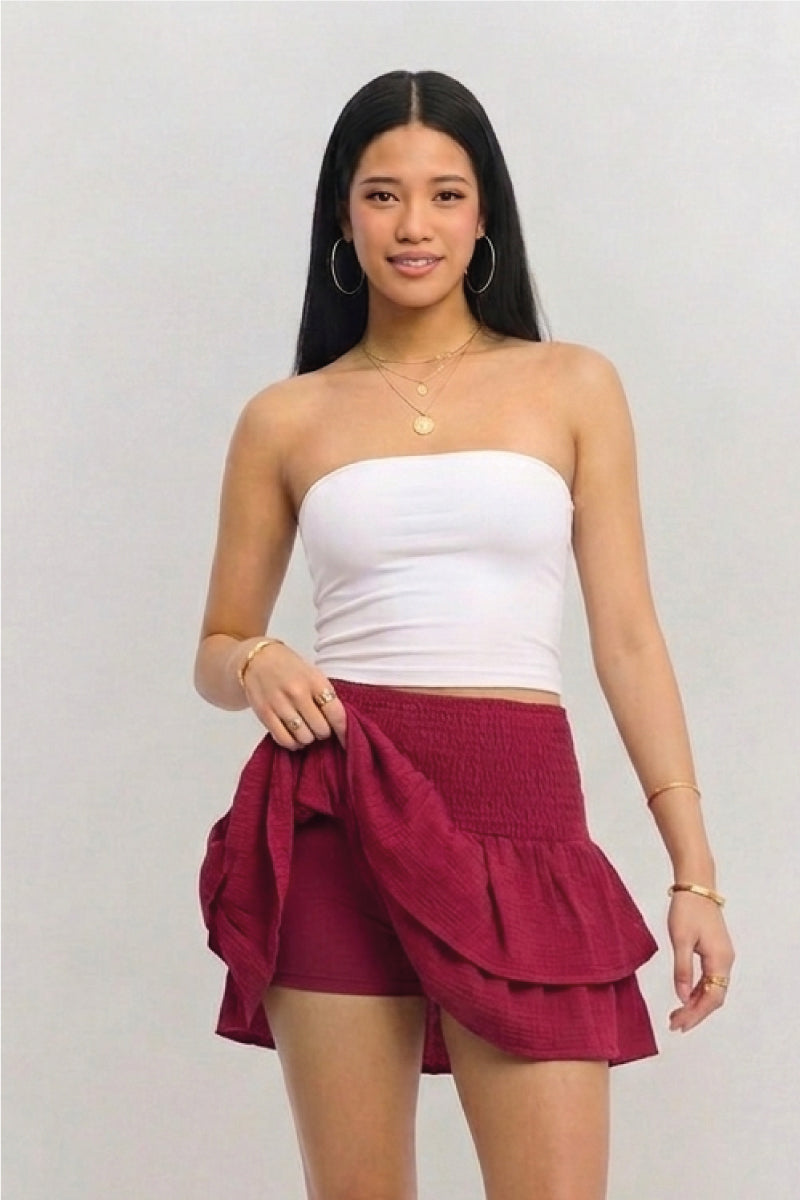 Falda short boho