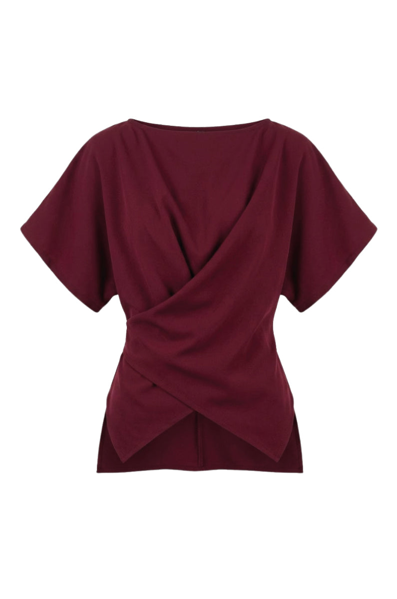 Blusa murciélago cruzado