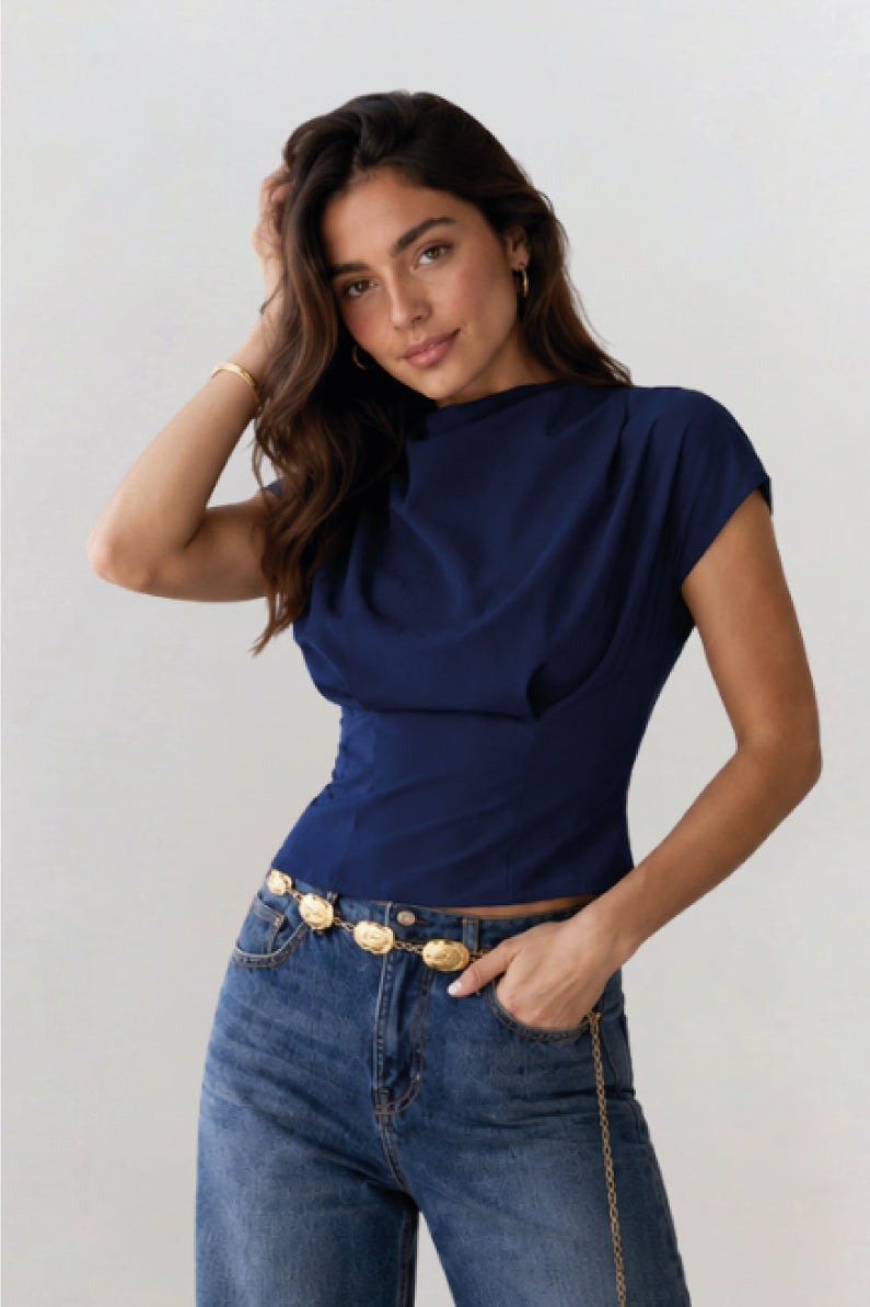Blusa pliegue Danna