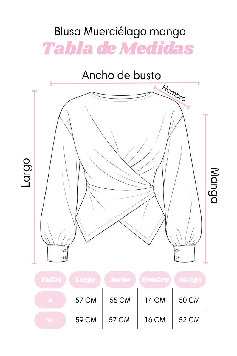 Blusa murciélago manga