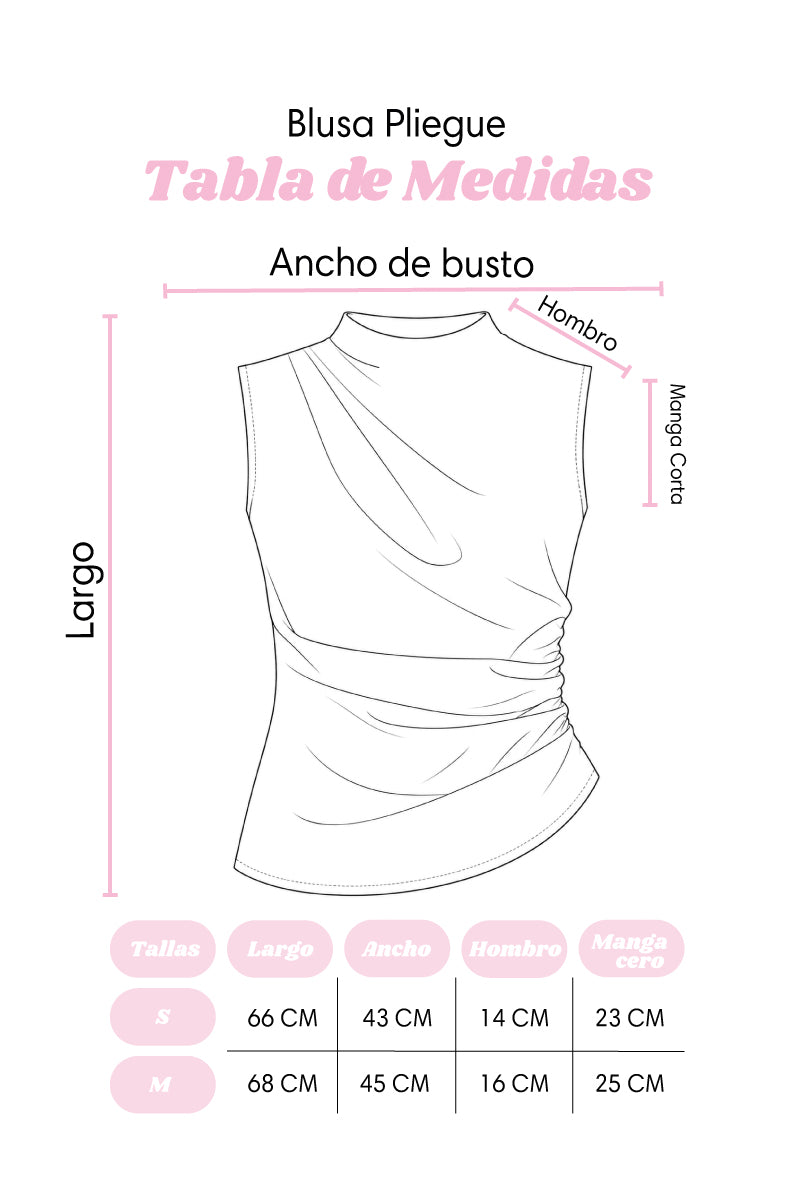 Blusa pliegue