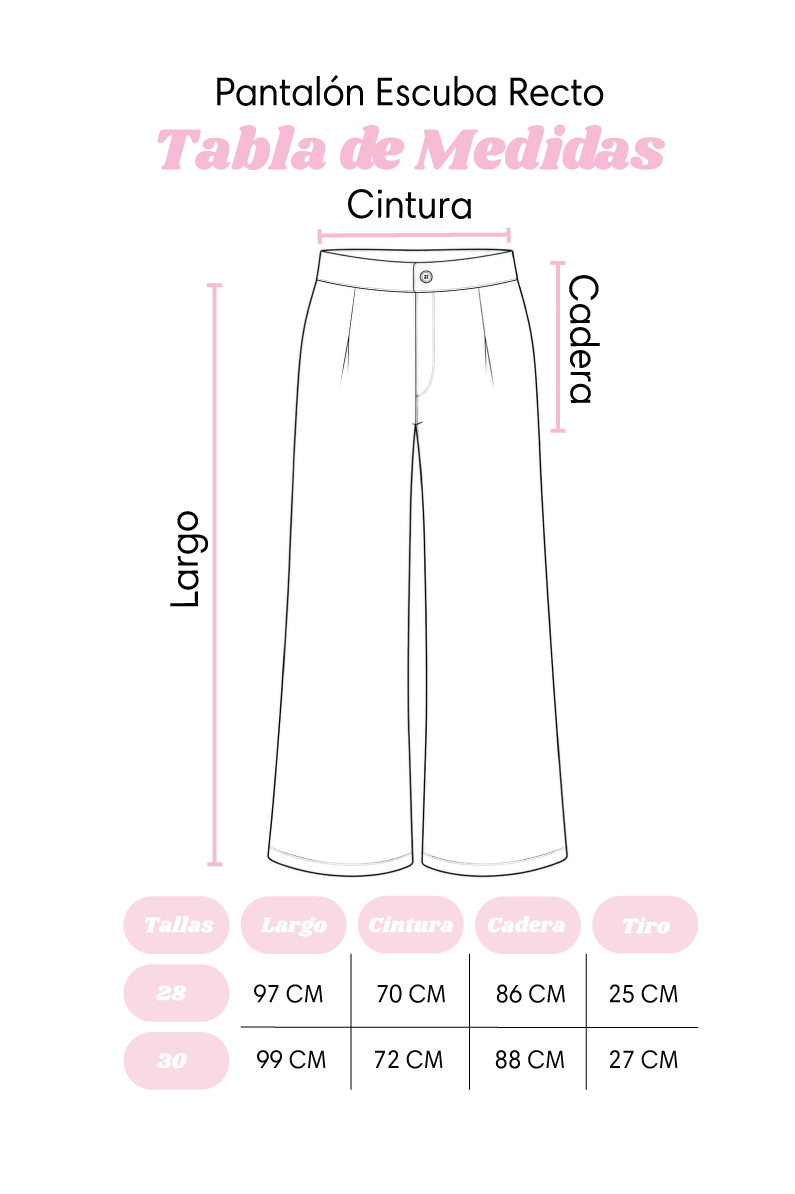 Pantalón Escuba Recto
