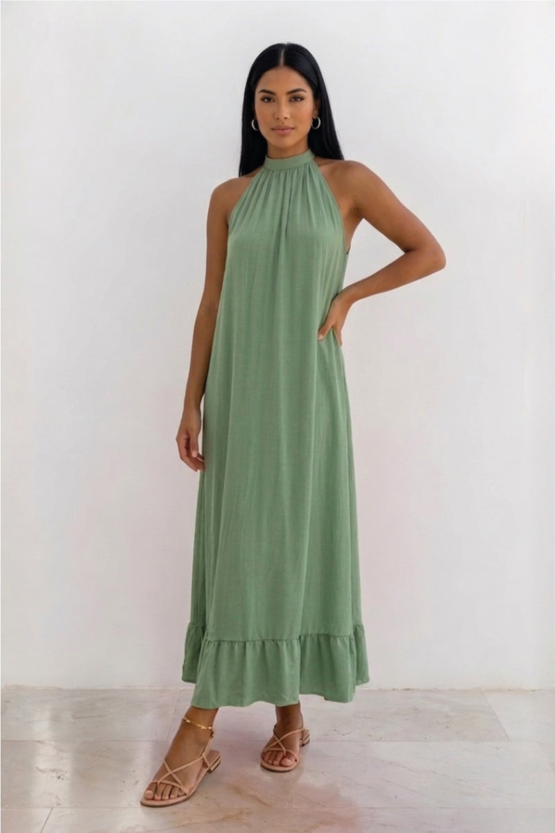 Vestido Boho Lino