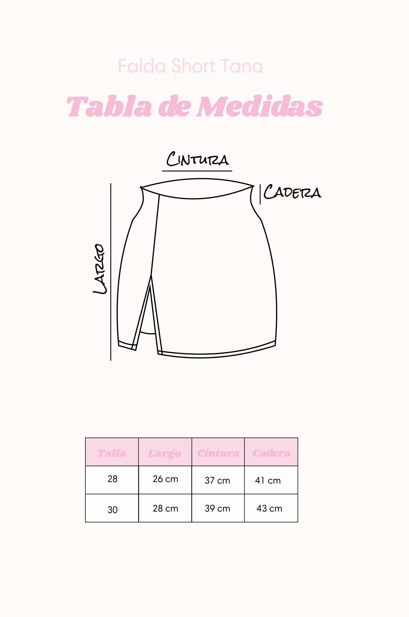 Falda Short Tana