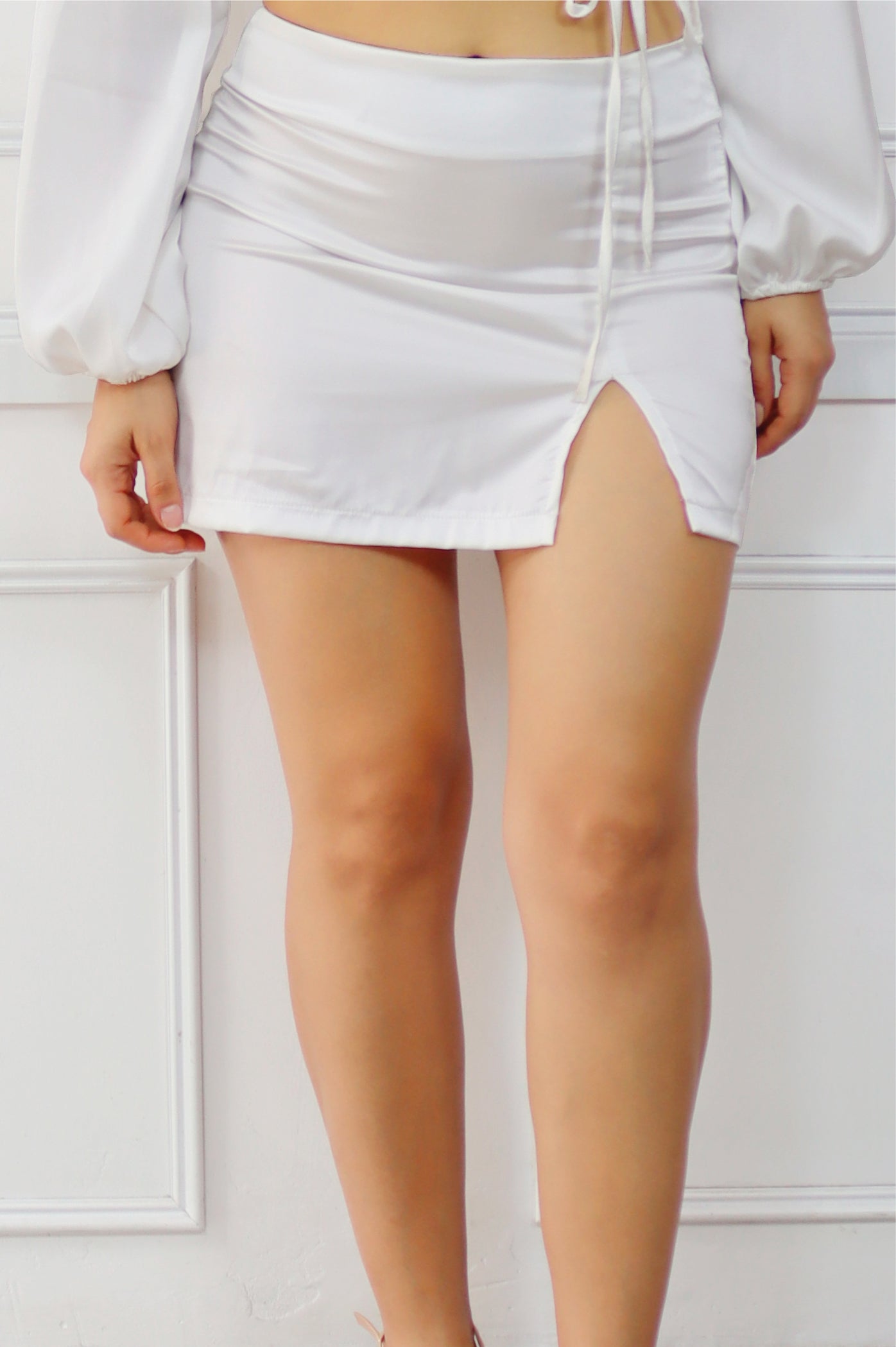 Falda Zara satín