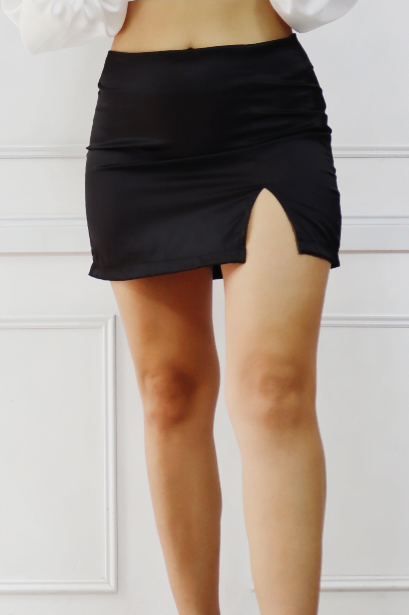Falda Zara satín